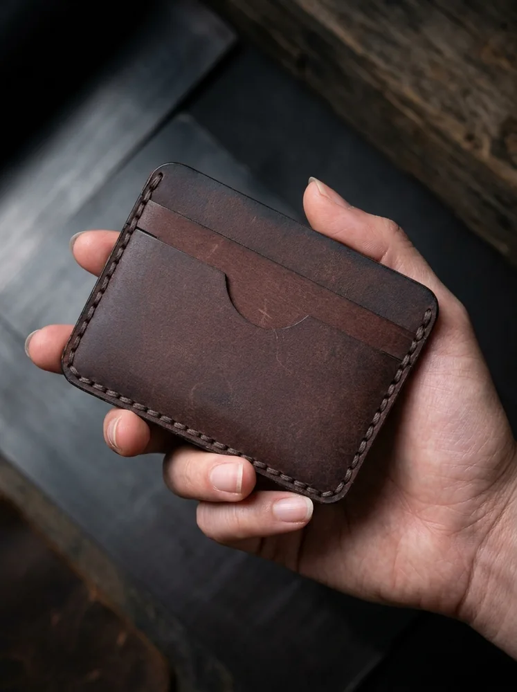Slim Leather Cardholder (Image 2)